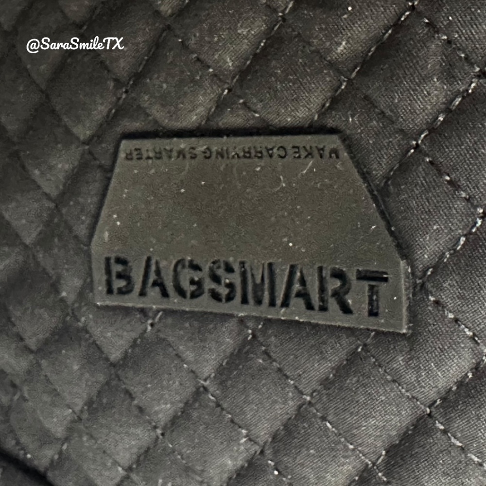 BAGSMART 17.3” Black Quilted Expandable Business Laptop Bag - NWOT - Picture 10 of 10